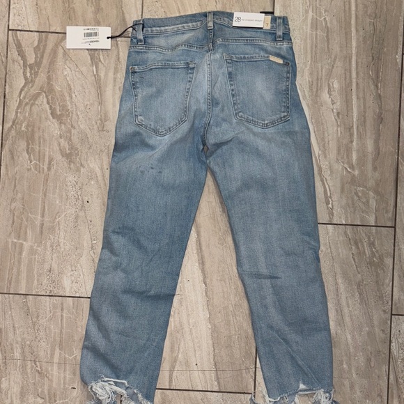 7 For All Mankind Light Blue Cropped Jeans - Picture 4 of 6
